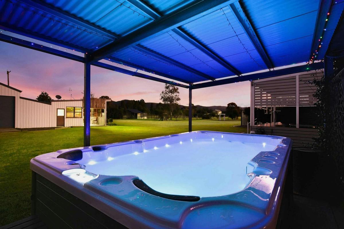 Outdoor heated spa