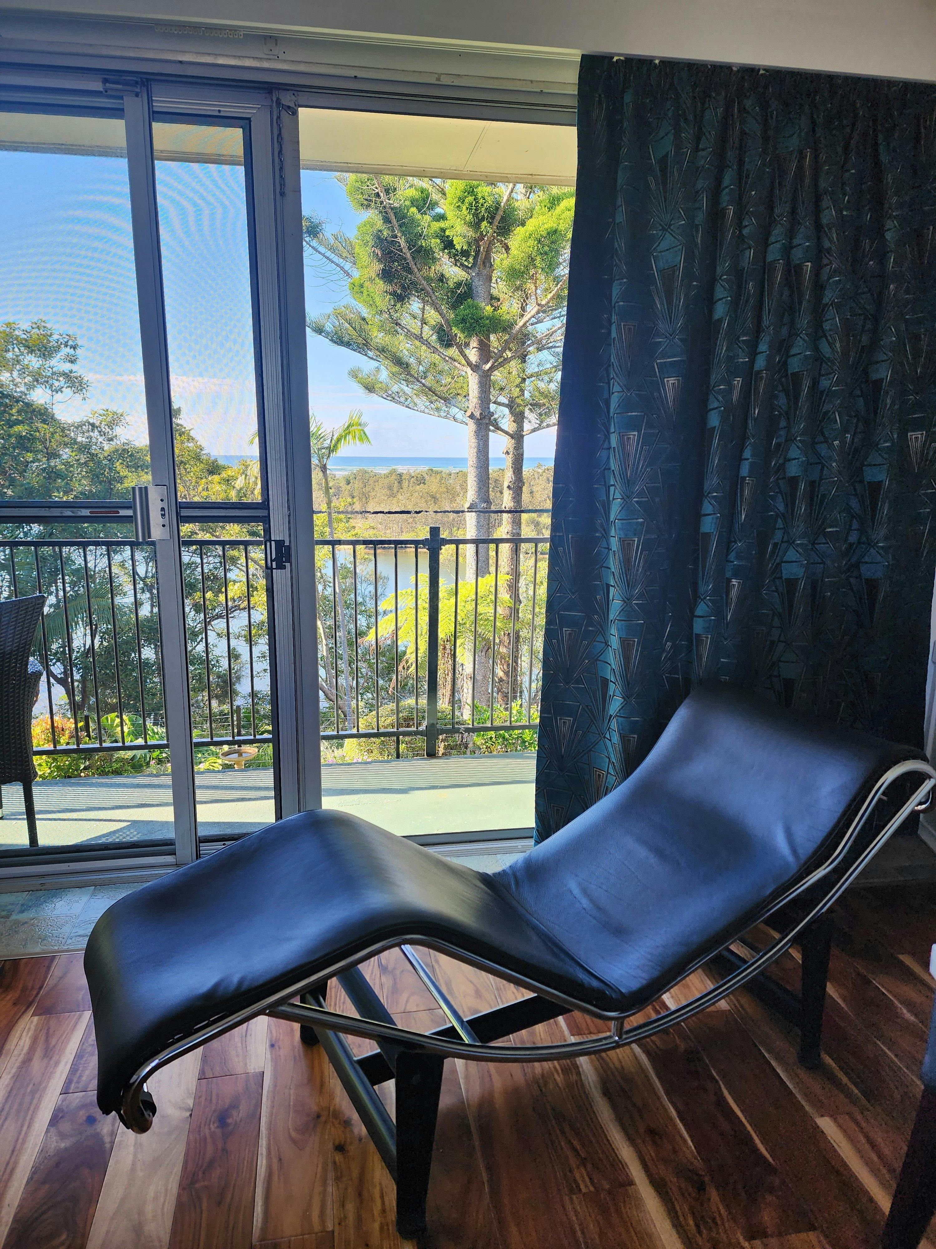 Luxury leather settees and furniture is provided in most of our 1 bedroom apartments.