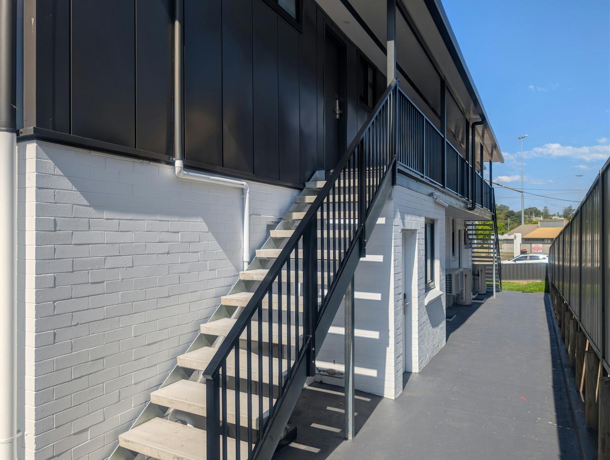 Rear Stairs used to Access Apartments