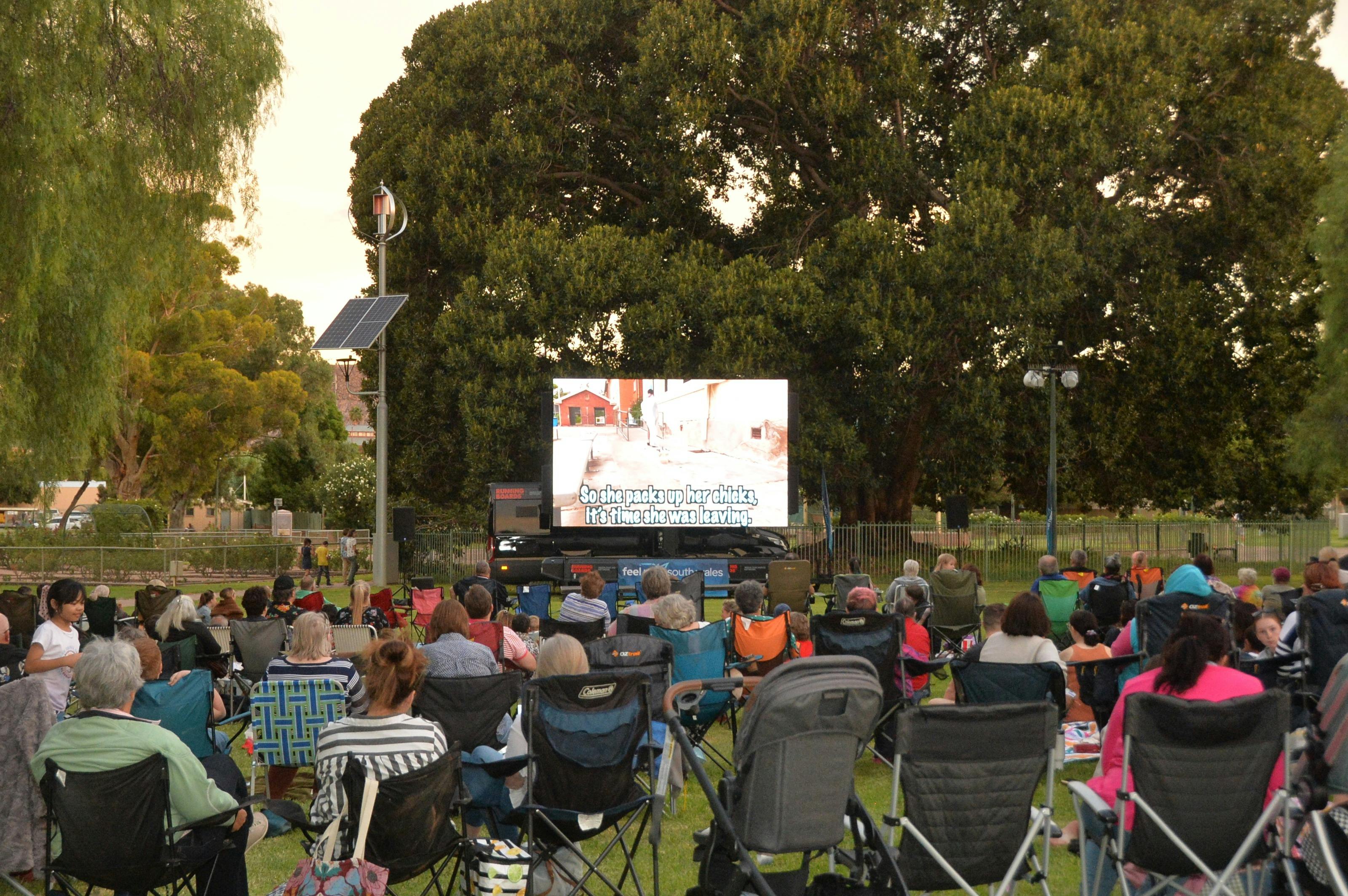 Sturt Park outdoor short film festival
