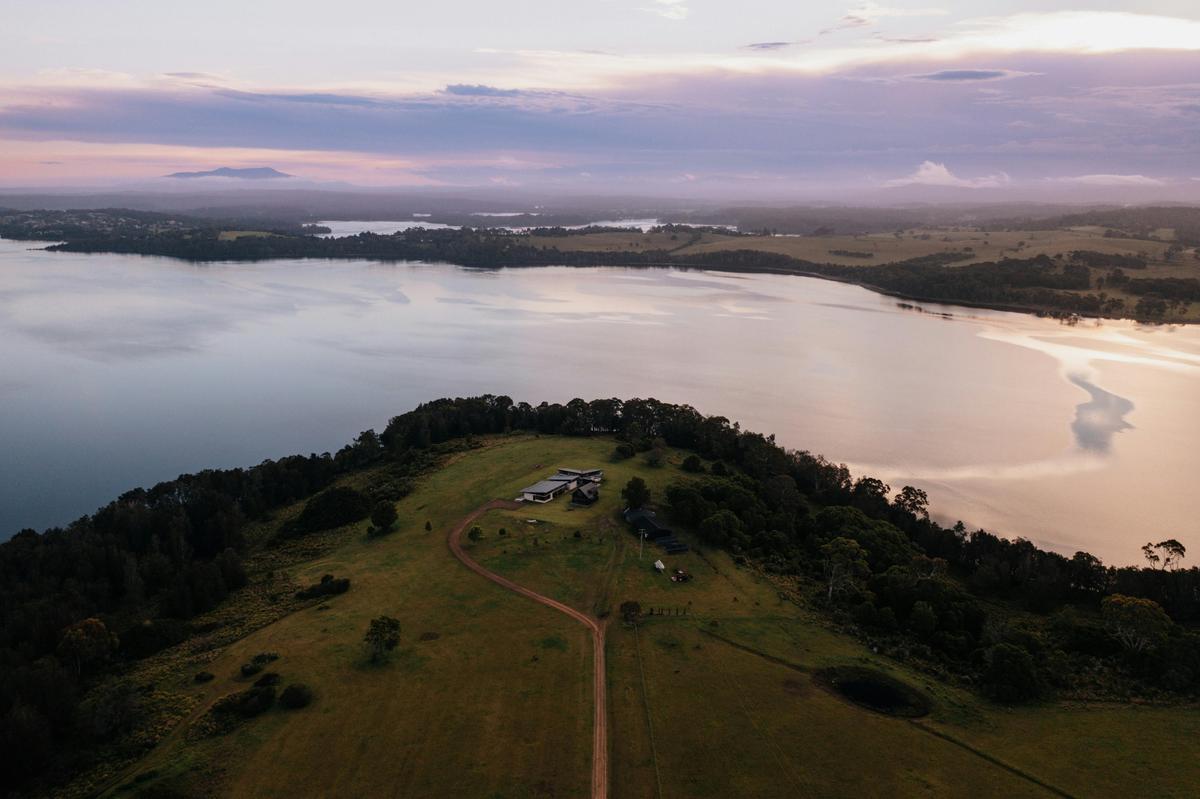 View of Somnium, surrounded by Coila Lake