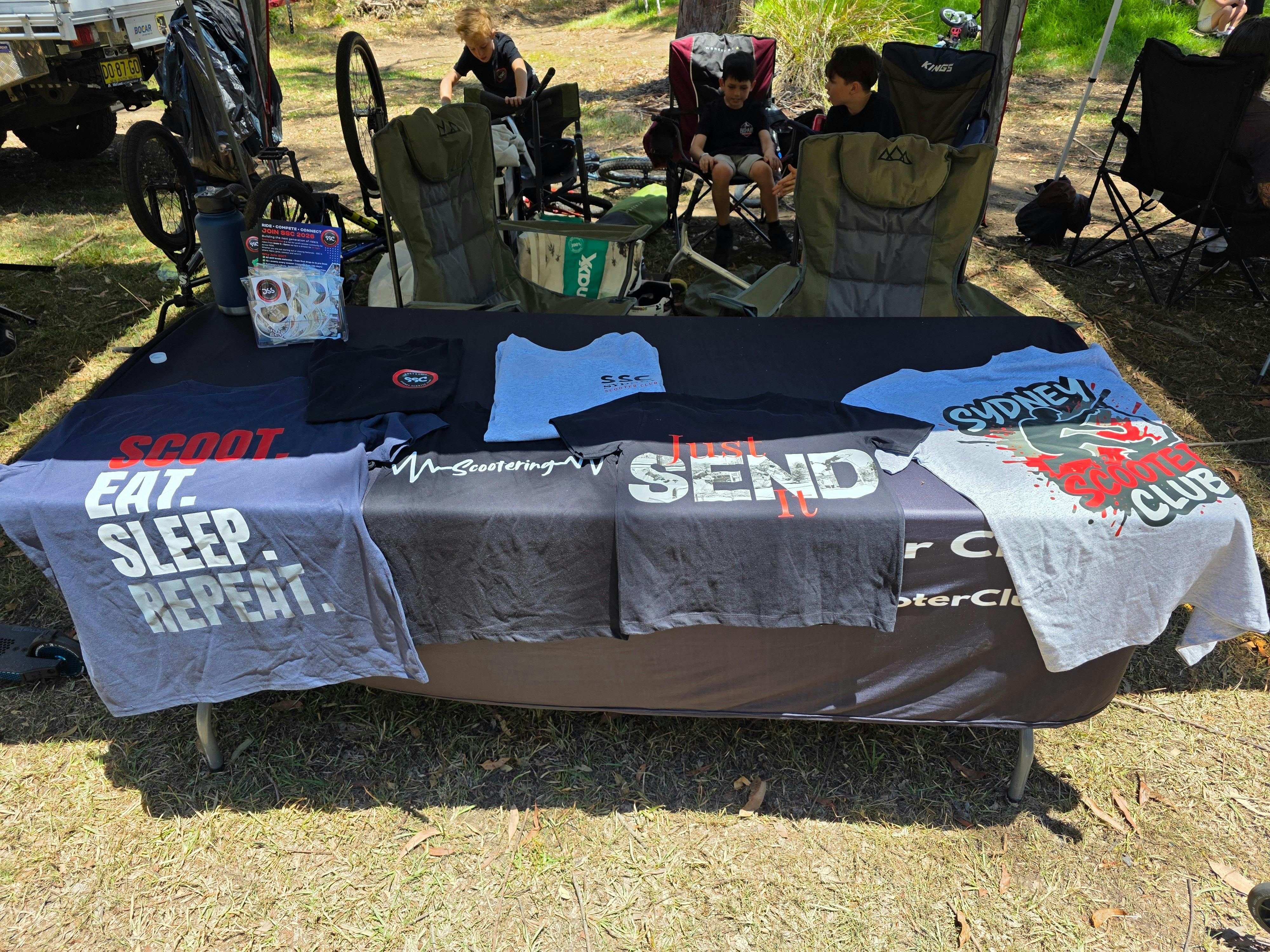 Get your hands on the SSC custom Tshirts. Pick your design and add your name and/or instagram handle