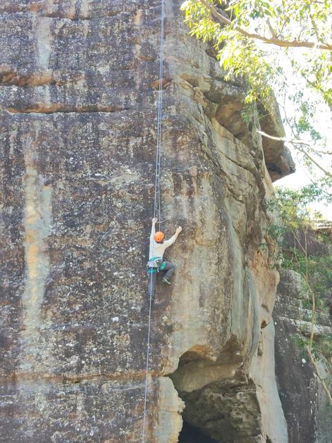 Climbing at the Grotto Nowra