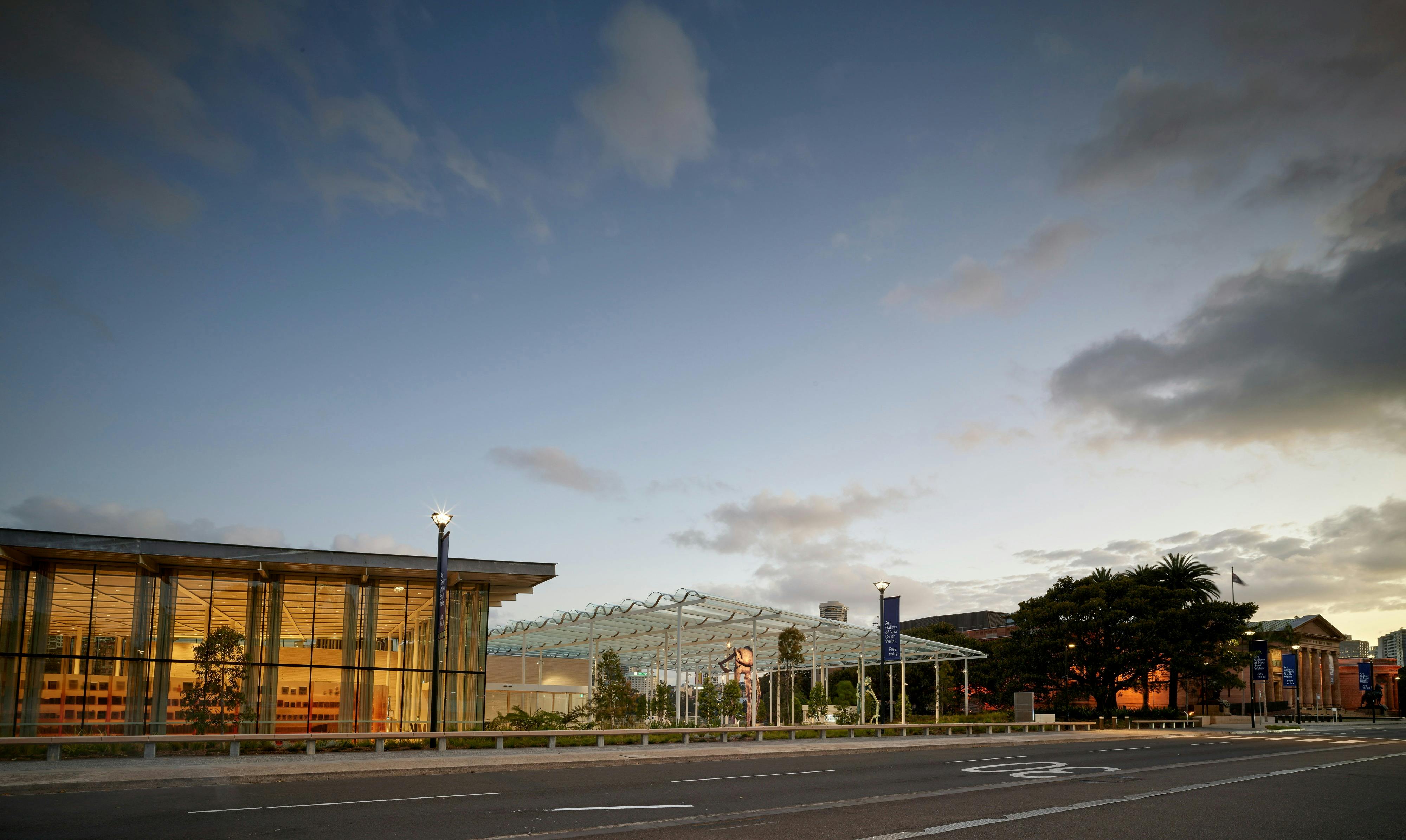 Exterior view of the Art Gallery of New South Wales’ new SANAA-designed building