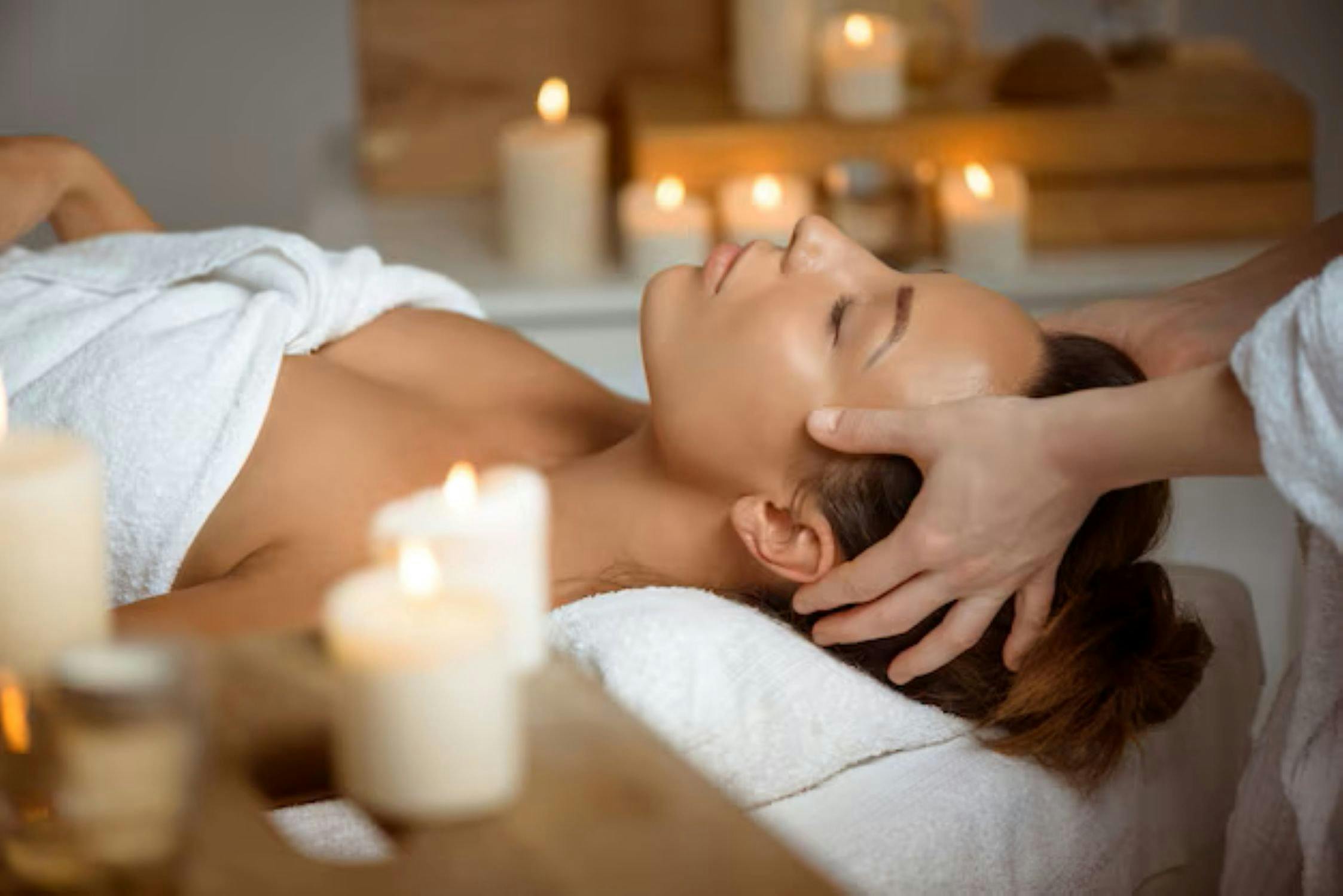 Lady having a spa treatment