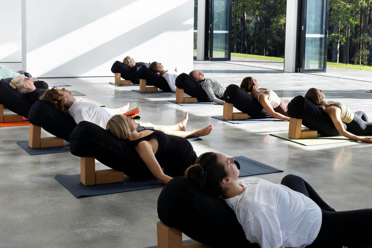 Yoga Class at Melaleuca. Located at Worrowing Jervis Bay