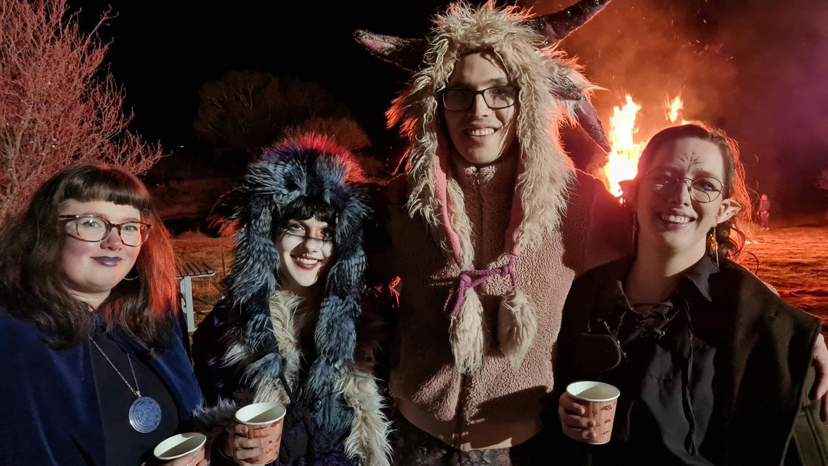 Getting dressed up is optional but a big part of the fun of the Wassail