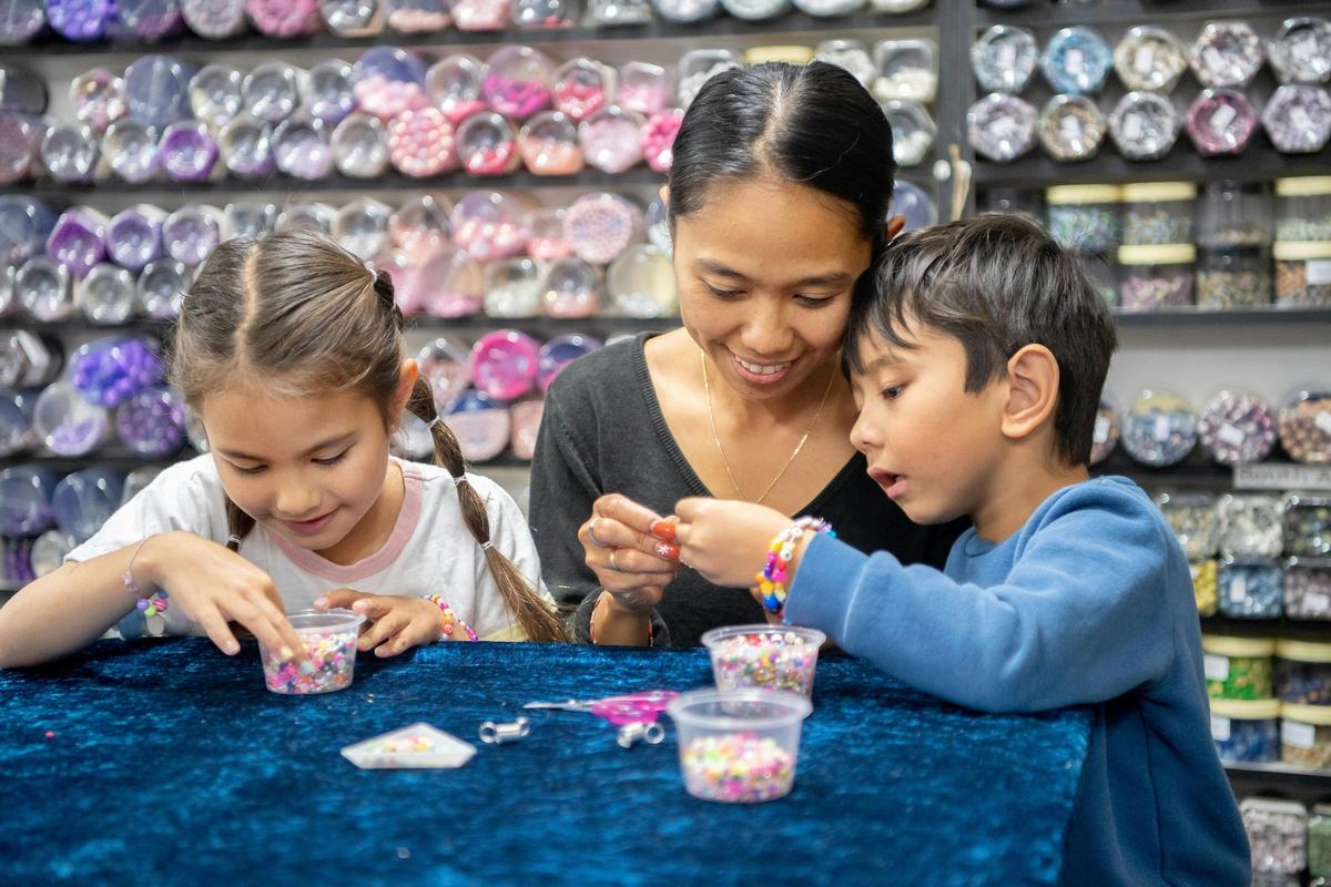 Family Time at Bead Shack, Gerringong