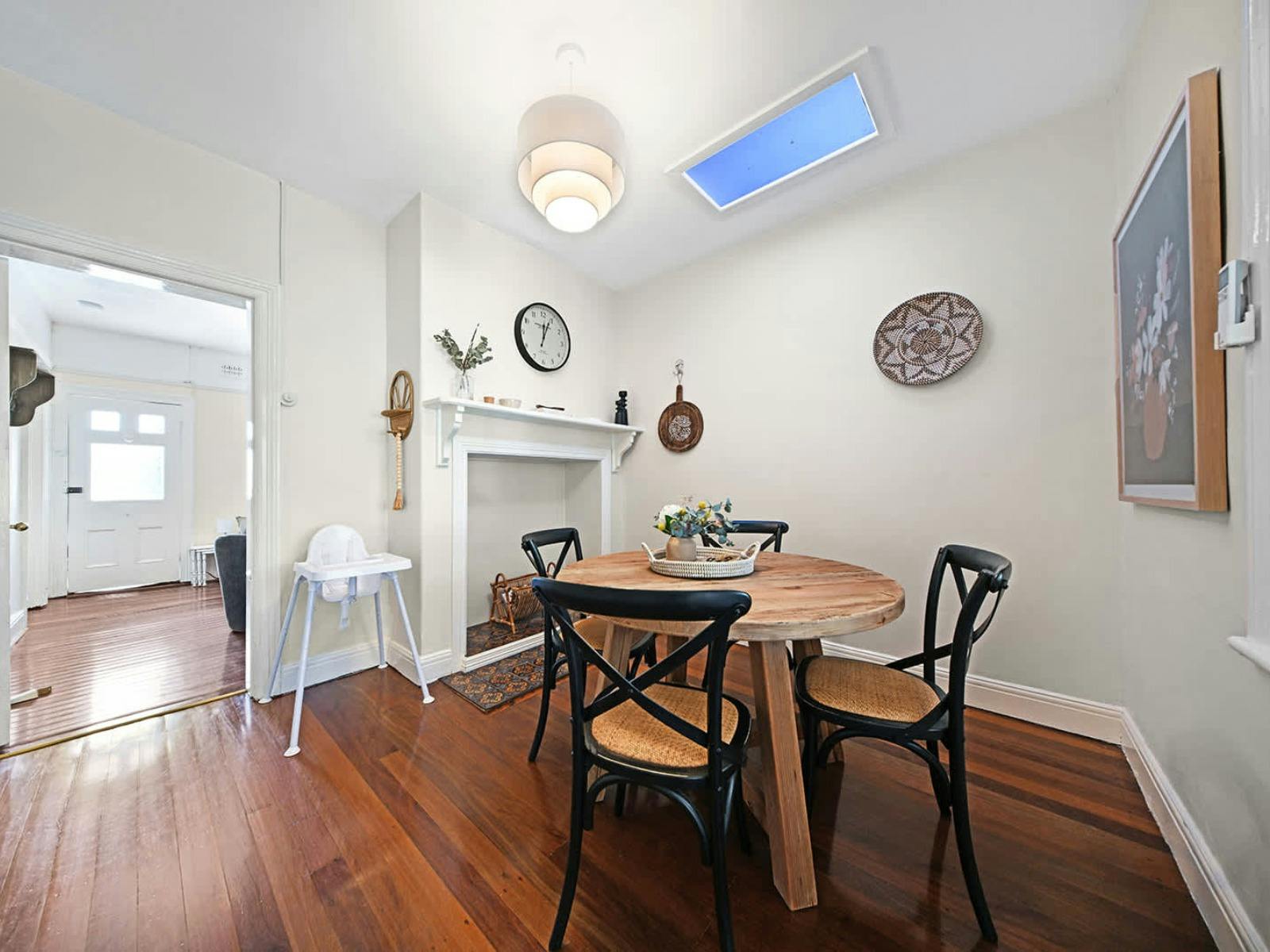 Dining room at Cosy March Cottage