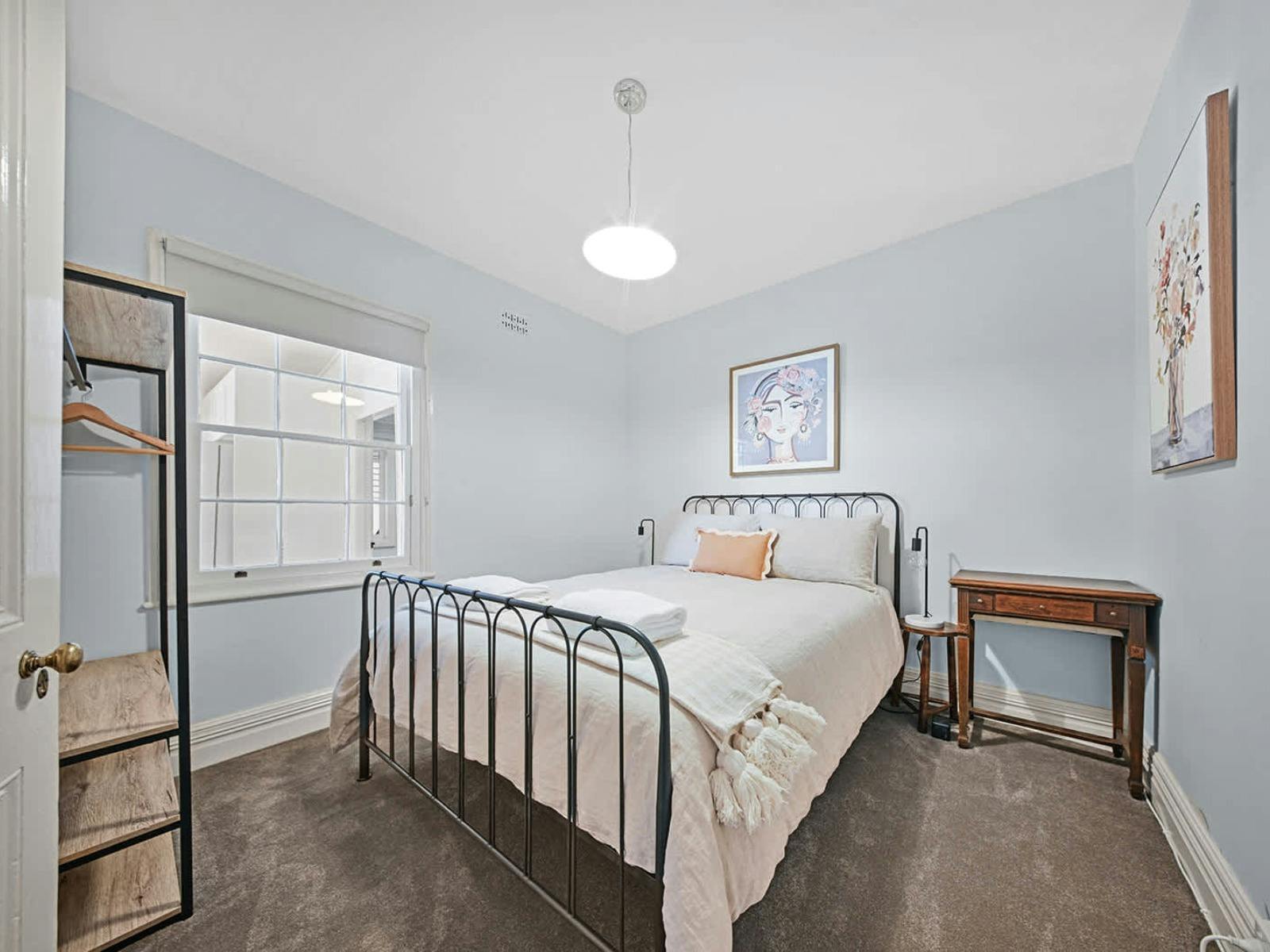 Bedroom with queen bed