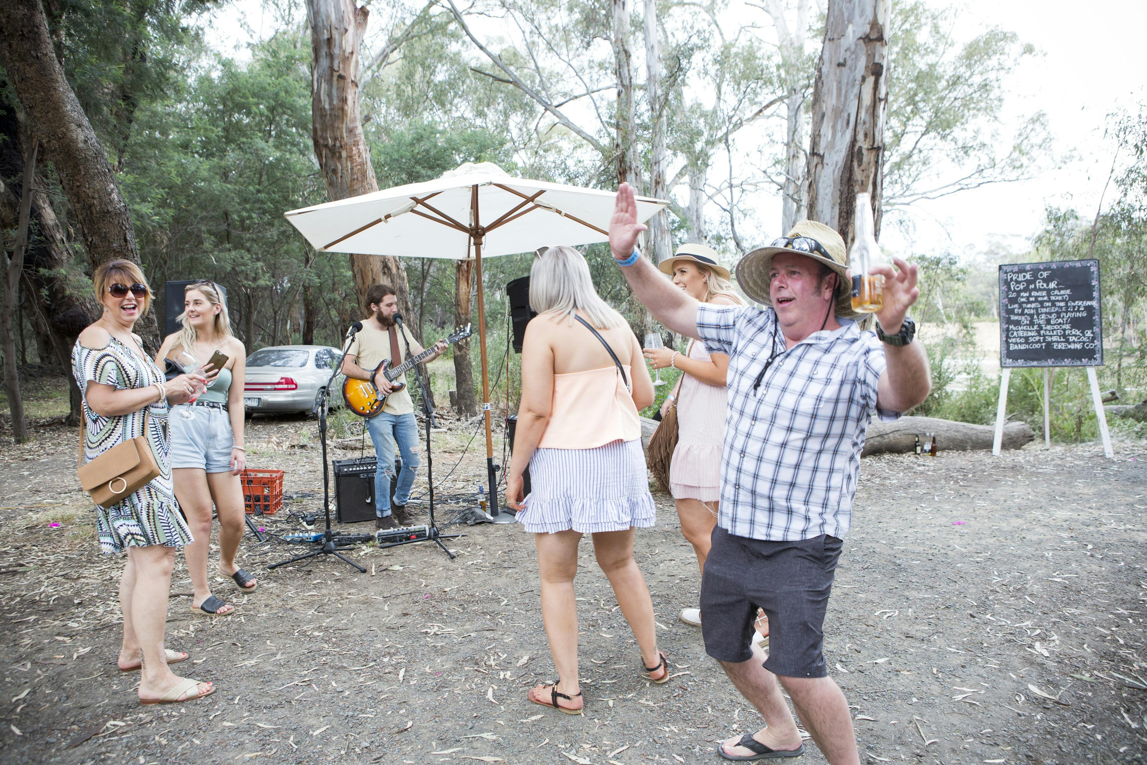Music on the river bank