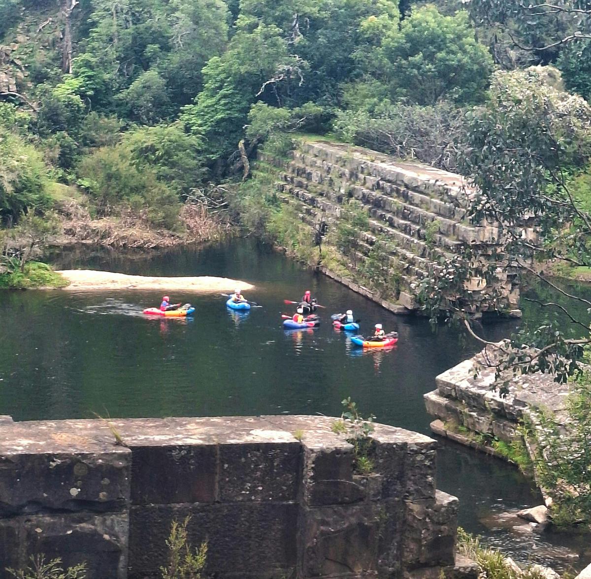 mitchell river weir wall