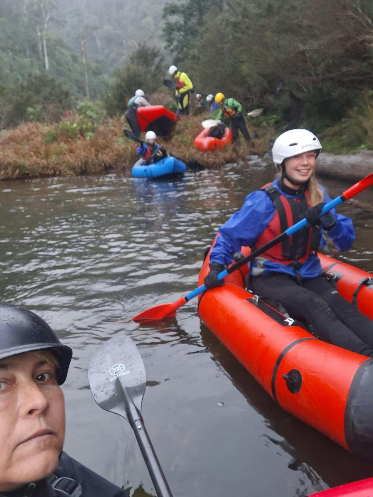 Packraft in the wilderness