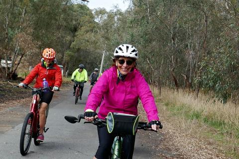 Fun cycling on the High Country Rail Trail