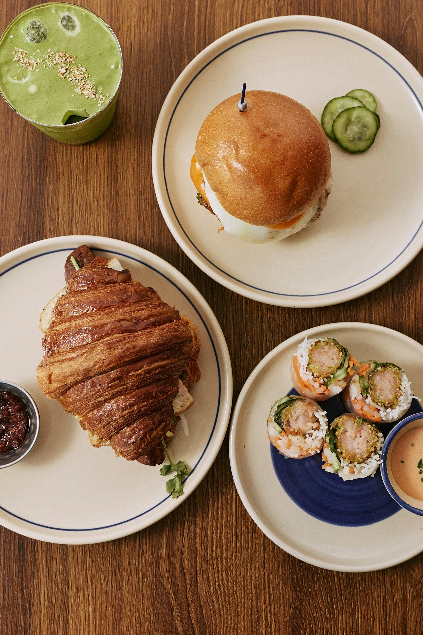 A range of dishes inspired by Vietnamese cuisine, presented with a modern twist.