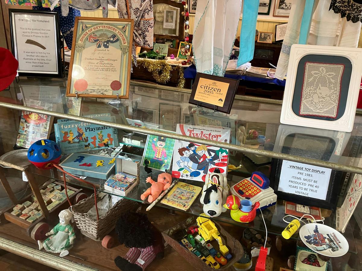 Historical Society museum display
