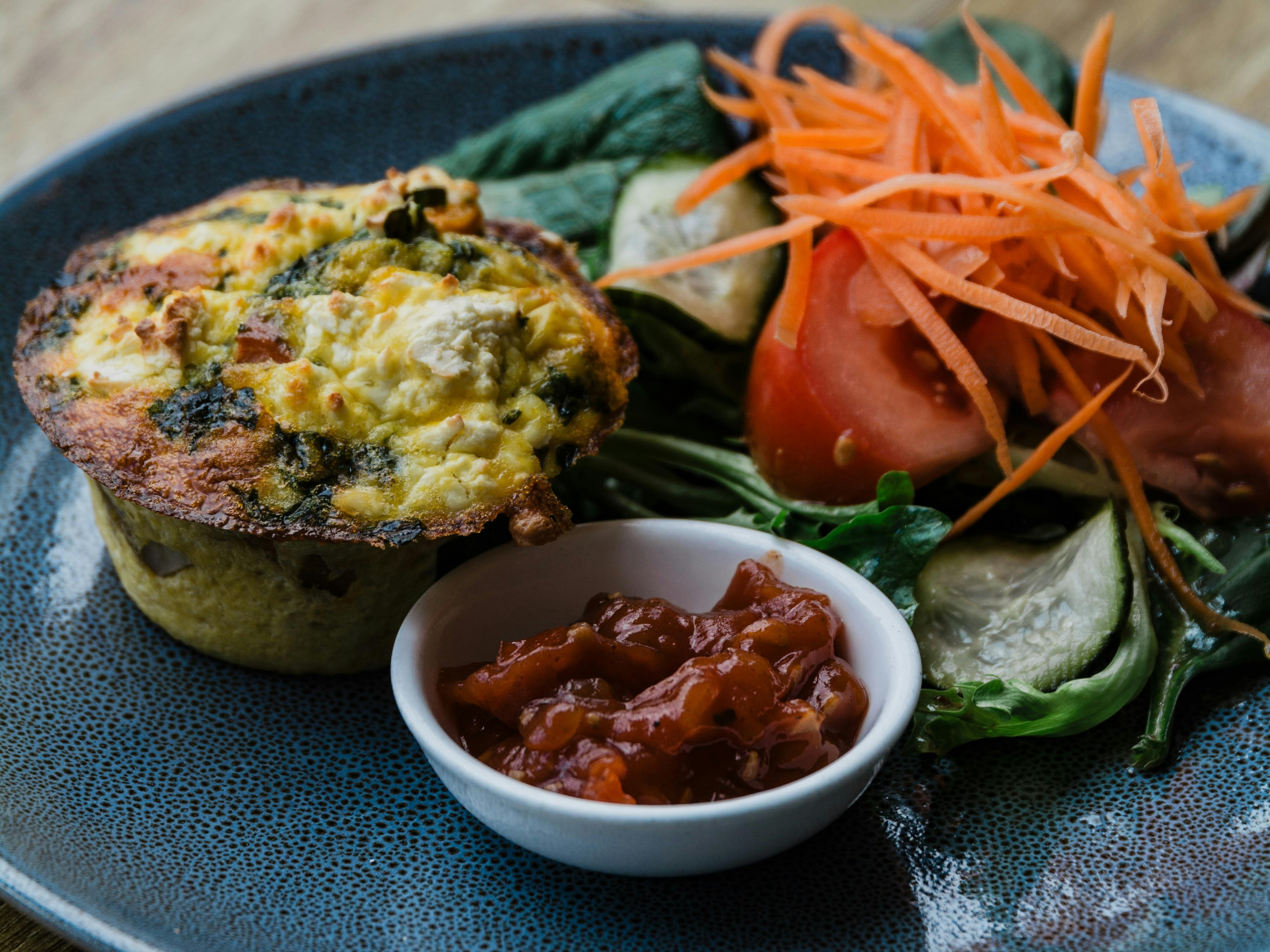 Frittata with Salad & Relish