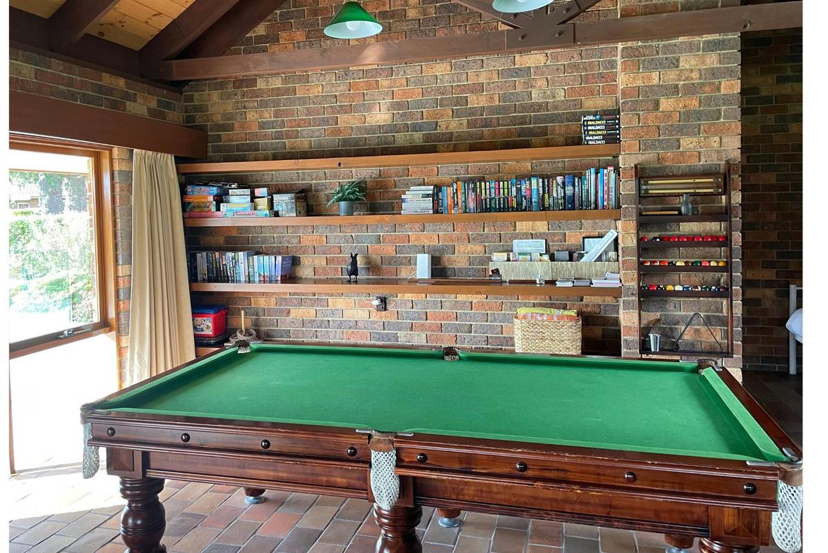 Billiards anyone? Perfect way to finish a day and keep healthy competition alive.