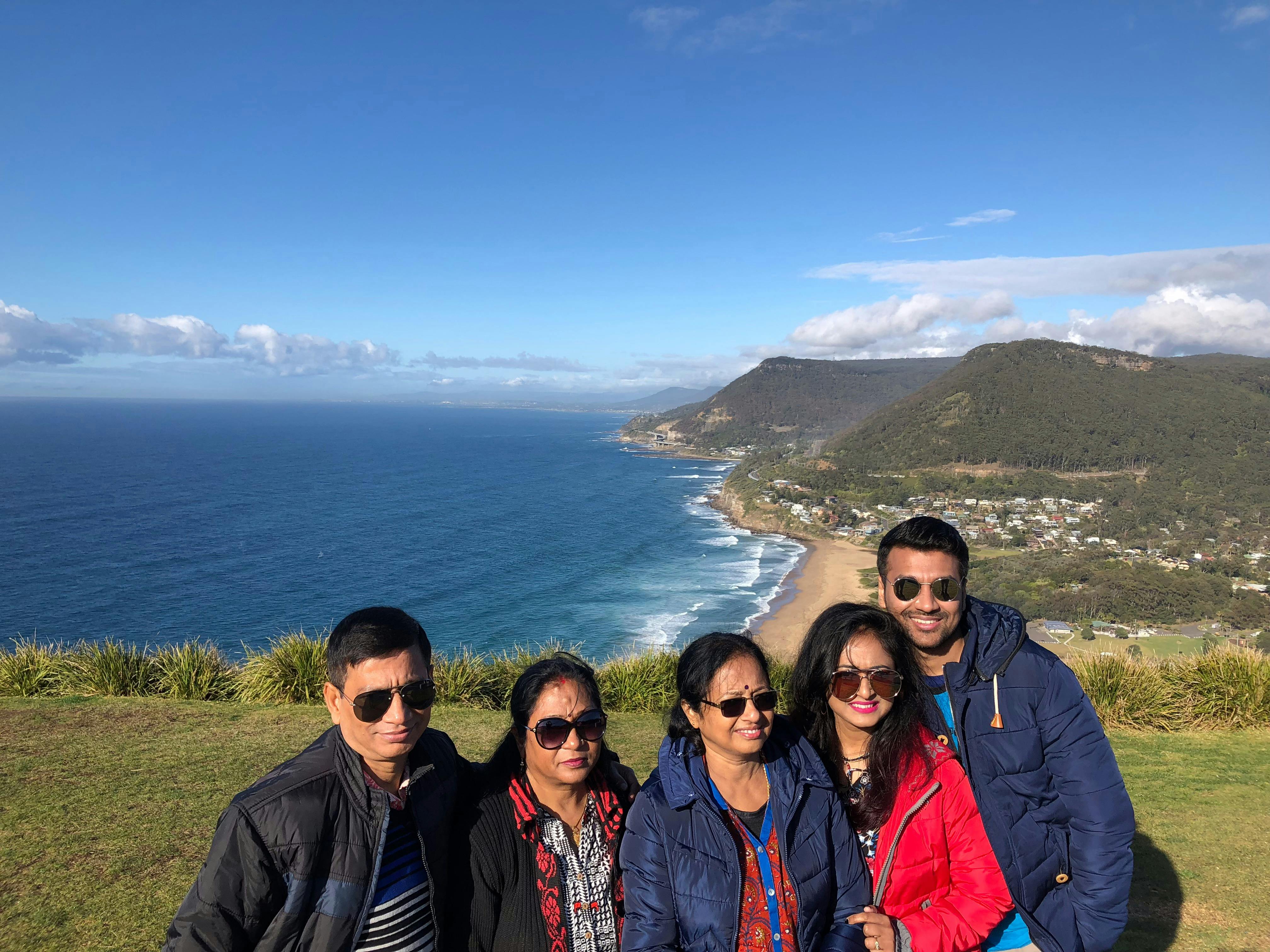 One of the groups exploring Bald Hill