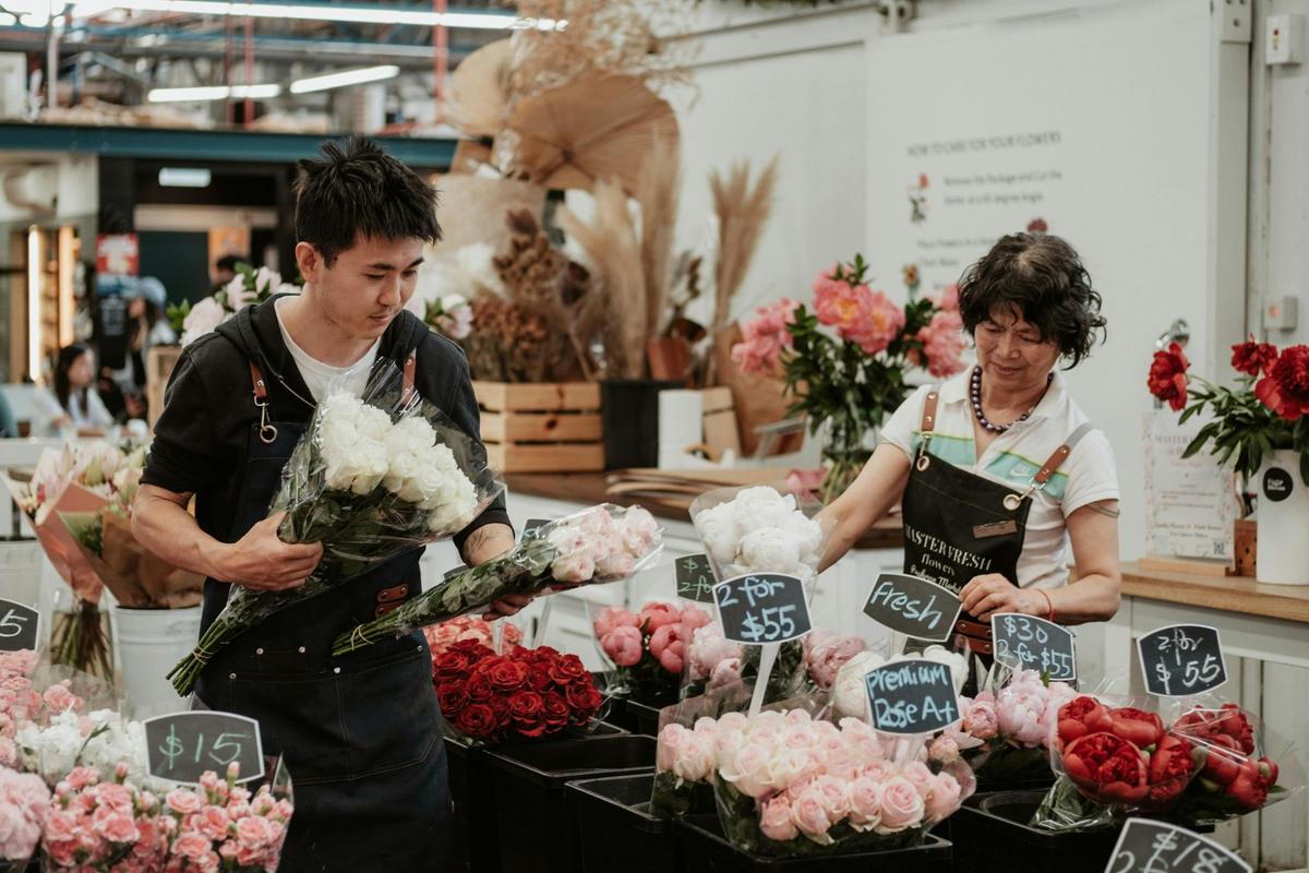 Flowers at Prahran Market