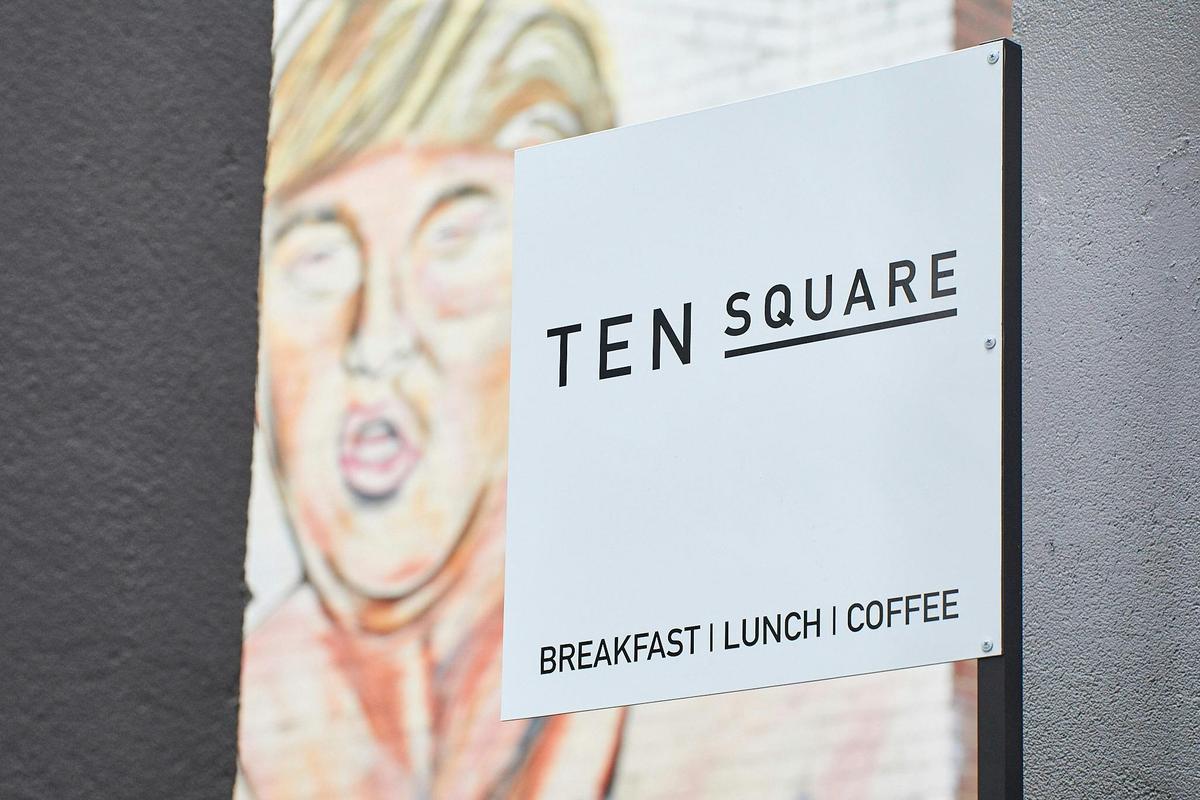 Ten Square Cafe , graffiti