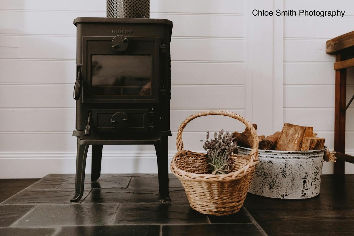 Wood burning fire for the cooler nights