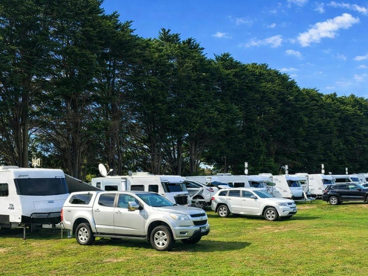 Spacious camping areas at Geelong Showgrounds accommodation.