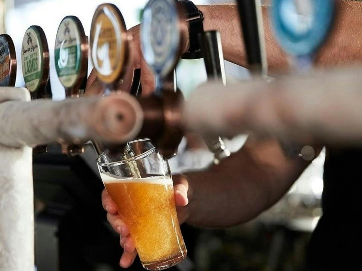 Beer being poured at Transport Public Bar