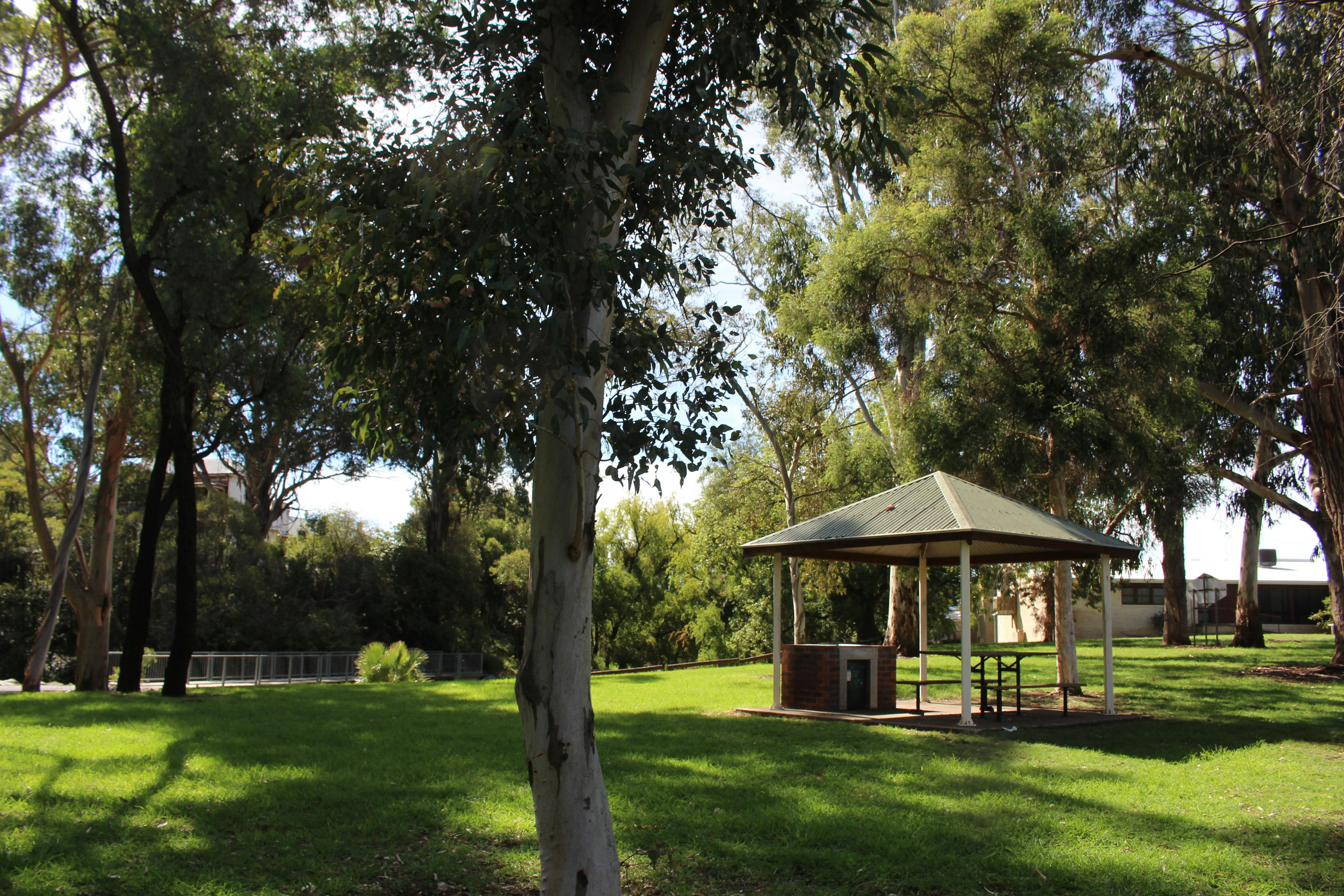 Barbeque and tables