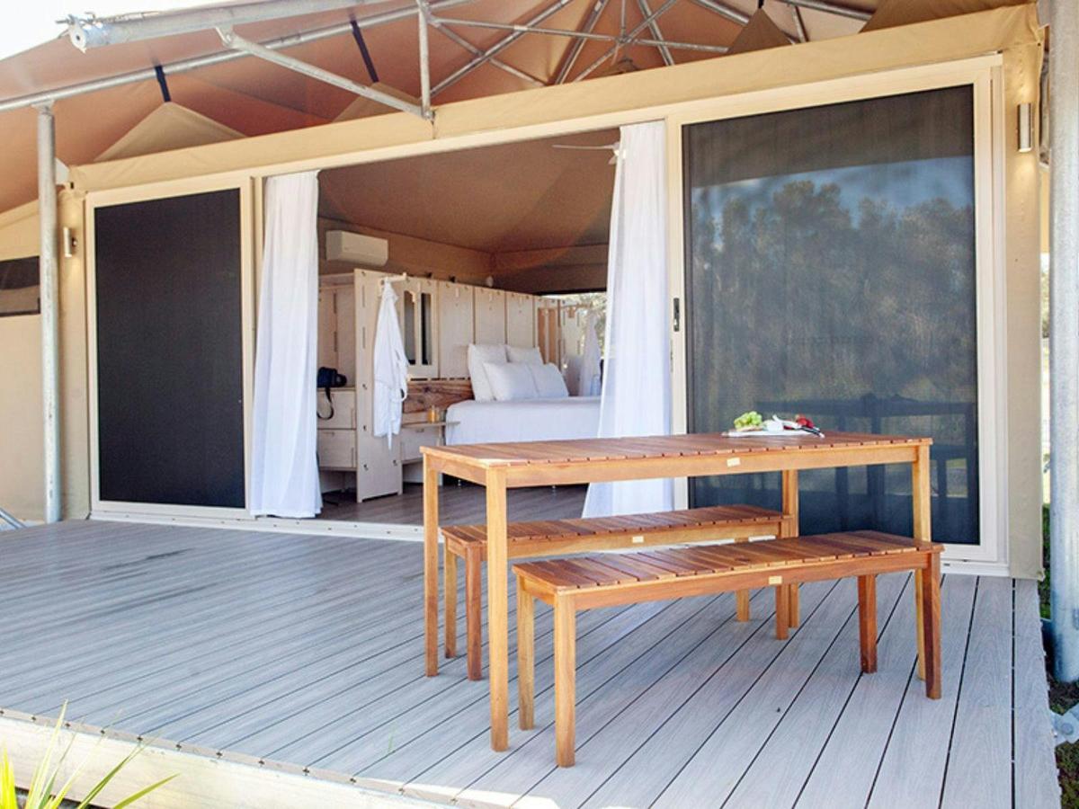 Crowdy Bay Eco Resort glamping deck
