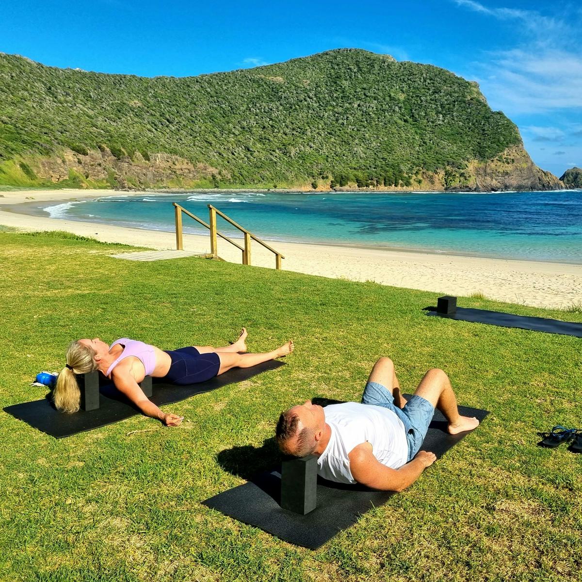 Private yoga class Neds Beach