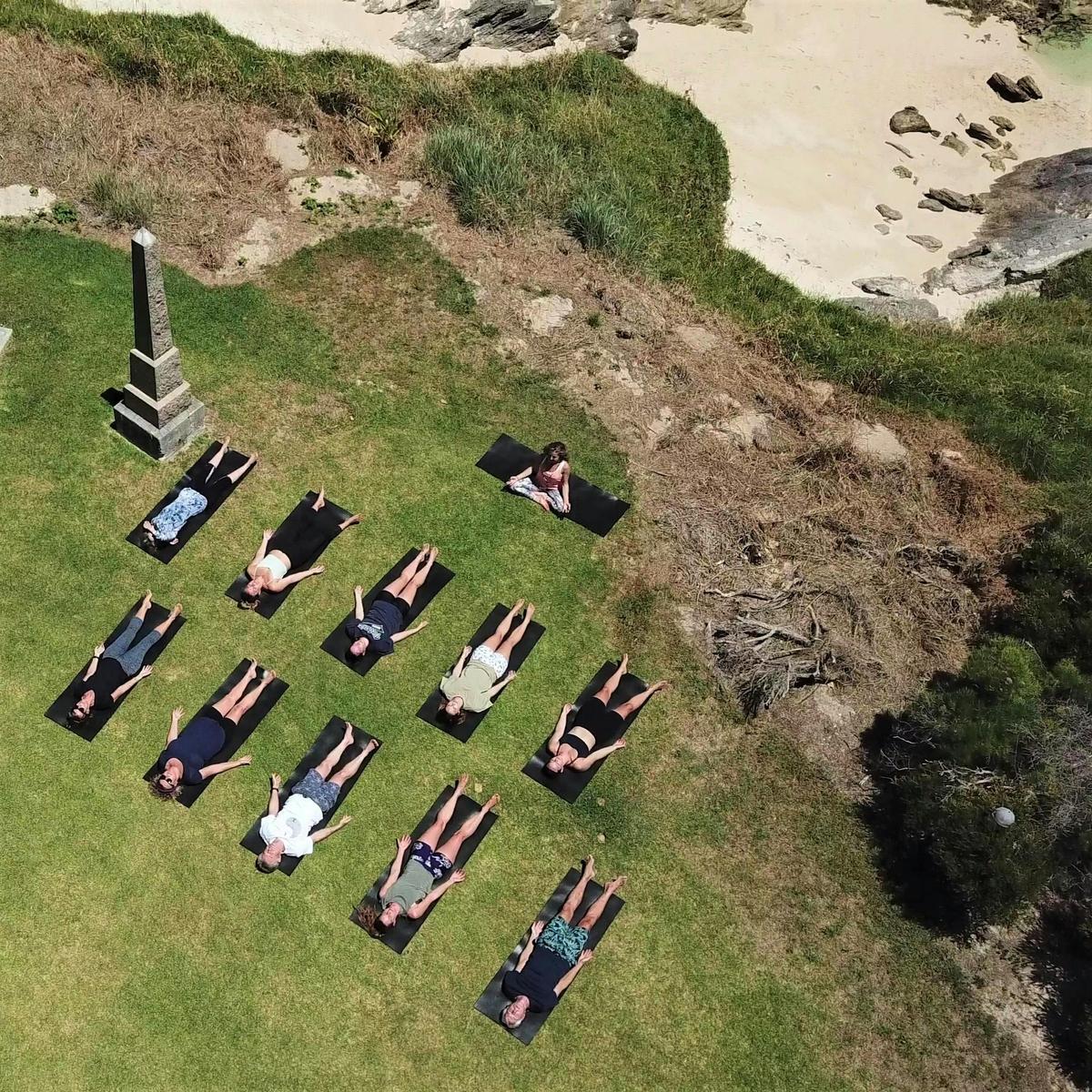 Blissful Savasana on Lord Howe Island