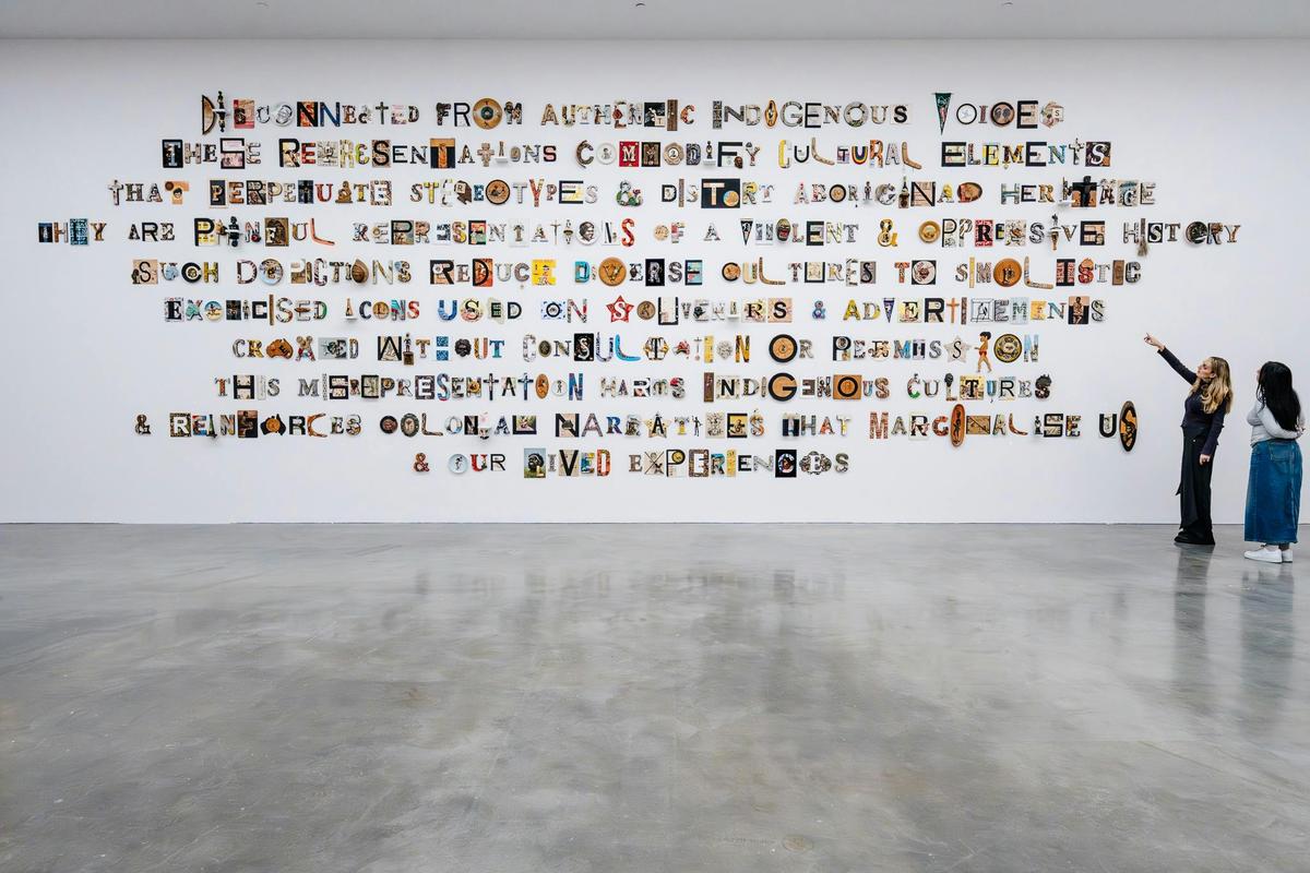 Tony Albert, Disconnected, 2025, courtesy and © the artist, installation view