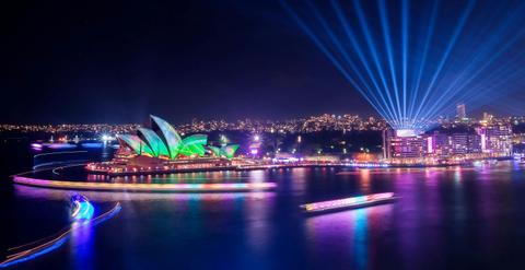 Vivid Sydney - Lights & Drone Show from Manly - Captain Cook Cruises
