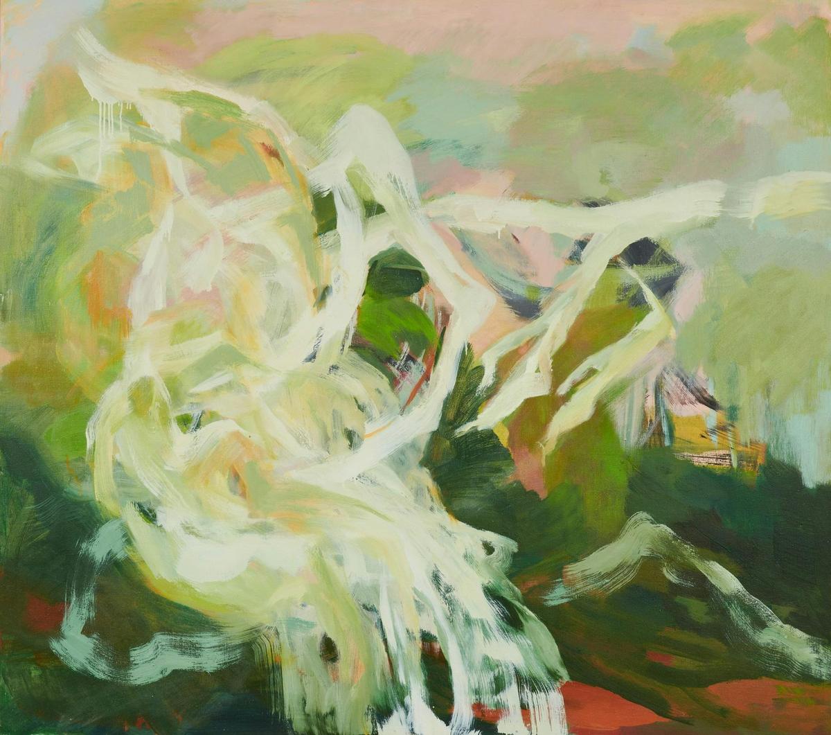 Ochre Lawson, 'Fallen Melalucas in Tea Tree Water', 2026, oil on linen, 137 x 122 cm