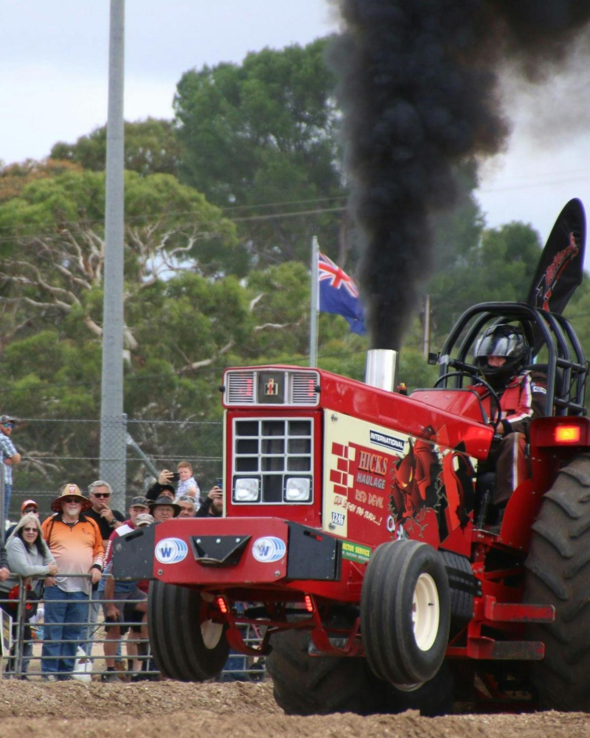 Engines roaring and dirt flying — the Modified and Vintage Tractor Pull is a crowd favourite, showca