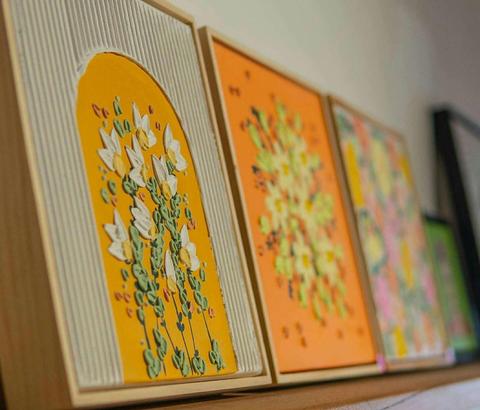 Textured Art Workshop with The Artisans Table