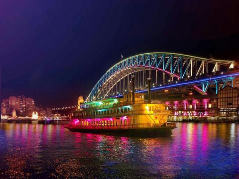 Vivid Sydney Dinner Cruise on the Sydney Showboat