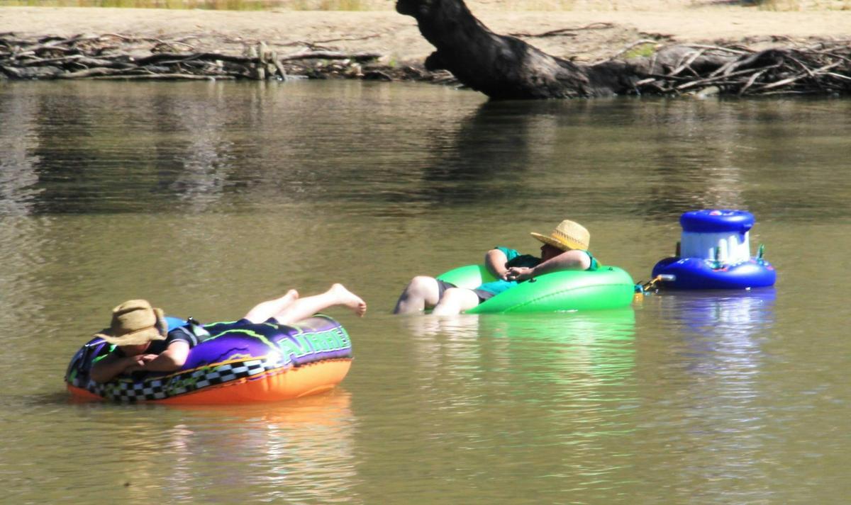 Floating down river