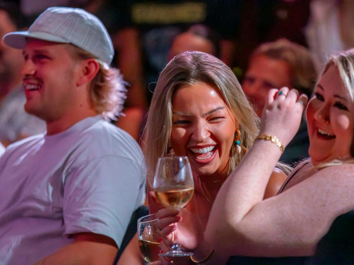 Crowd laughter at Kookaburra's Comdedy