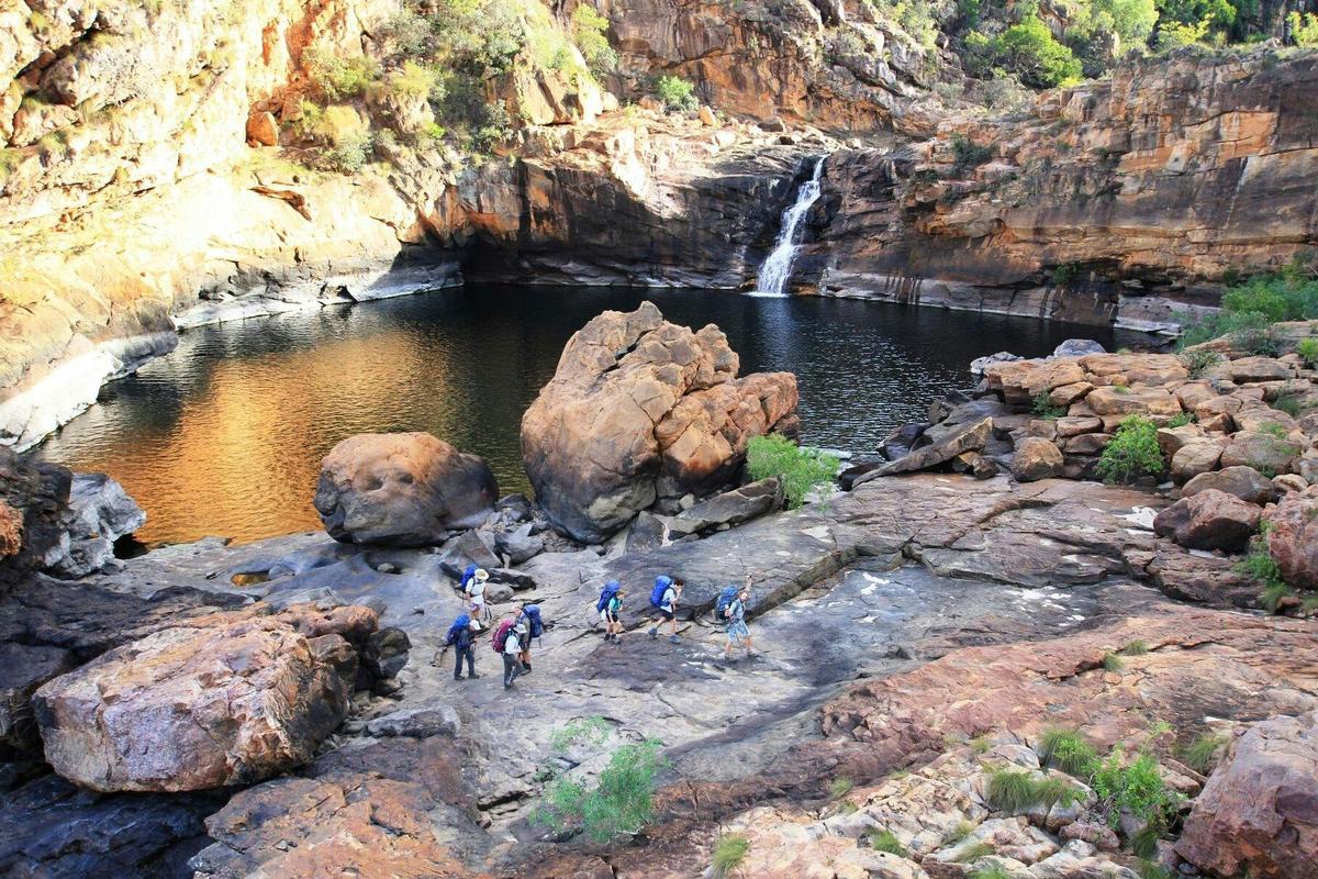 A waterfall on one of our hiking adventures in Northern Territory