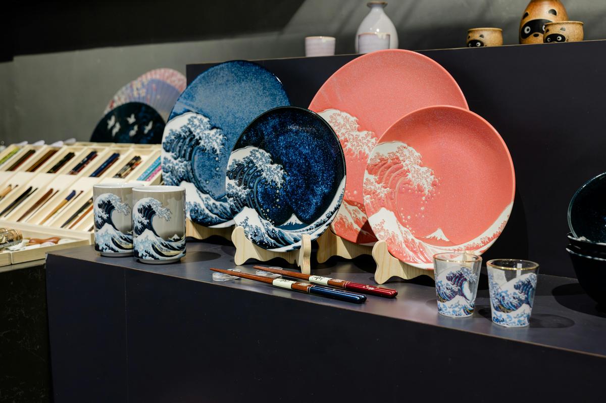 The Hokusai-inspired tableware collection brings The Great Wave to your everyday table