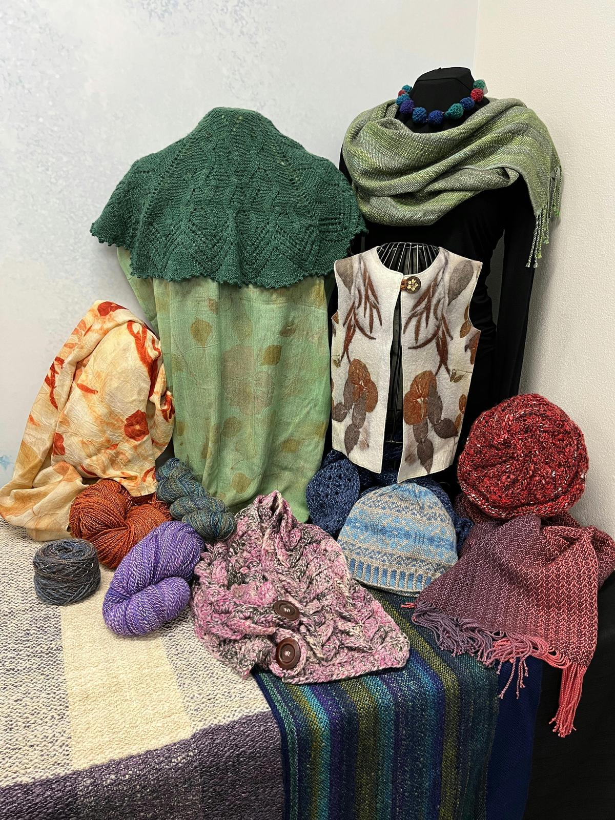 Selection of hand crafted items by SSSW members