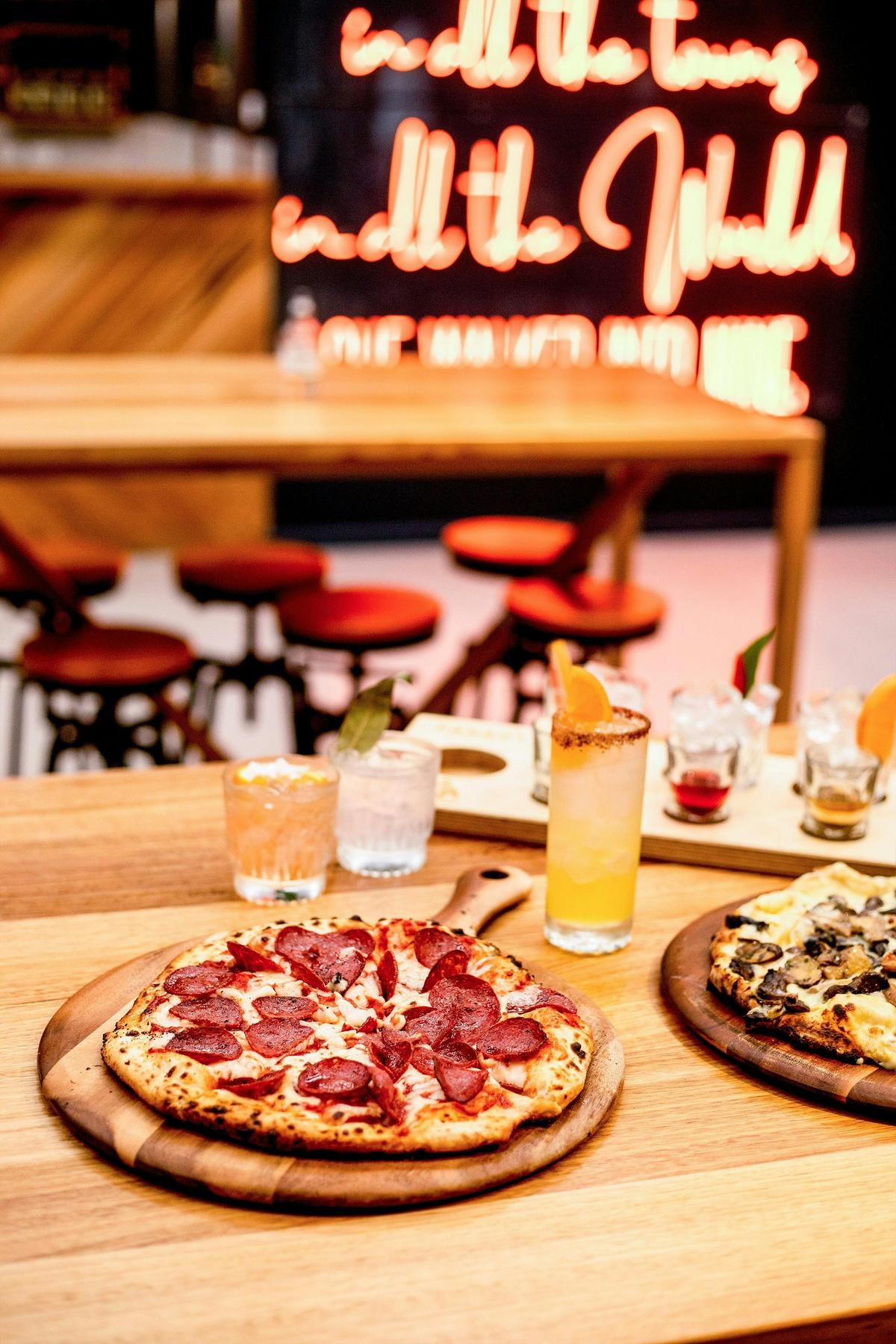 Woodfired Pizza at Parrot Distilling Co