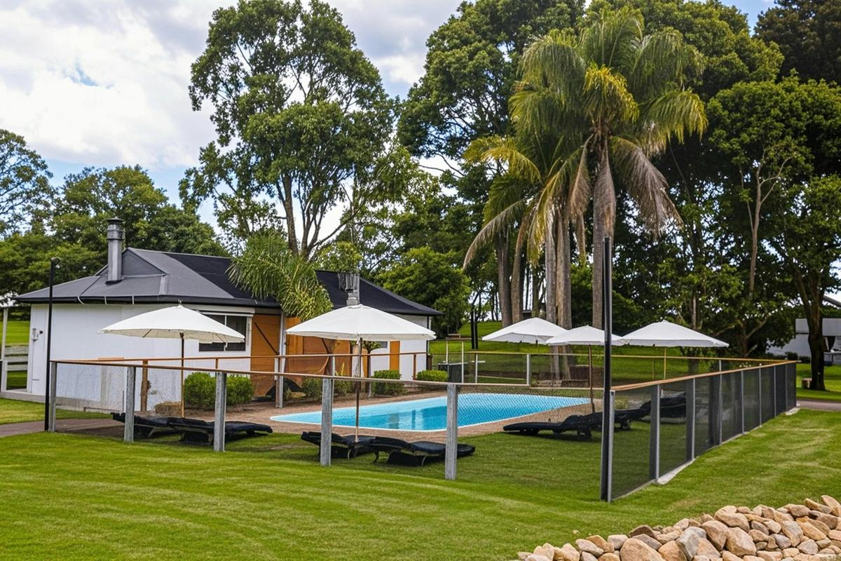 Eight Acres Solar Heated Pool