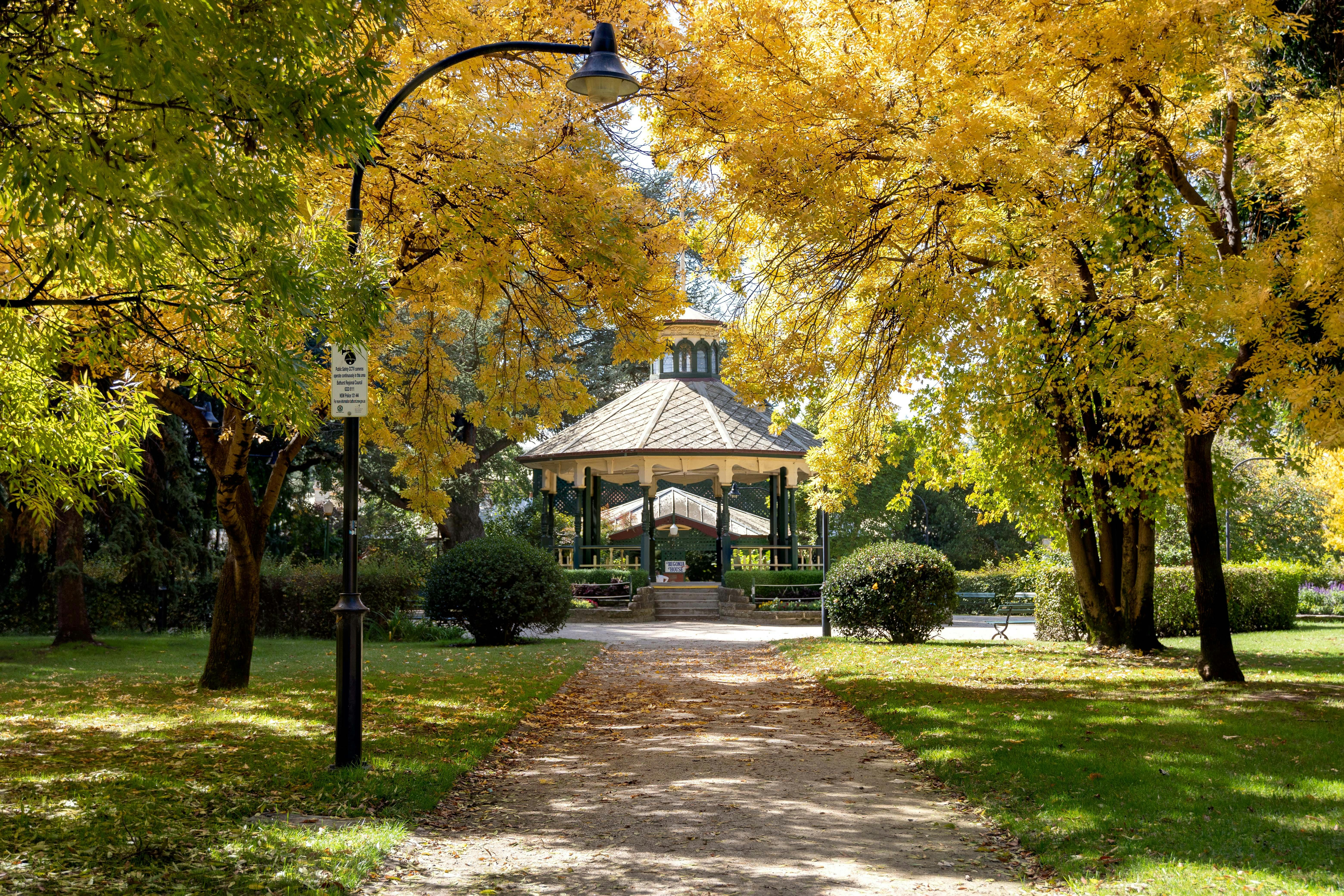 The Bandstand in Autumn at Machattie Park