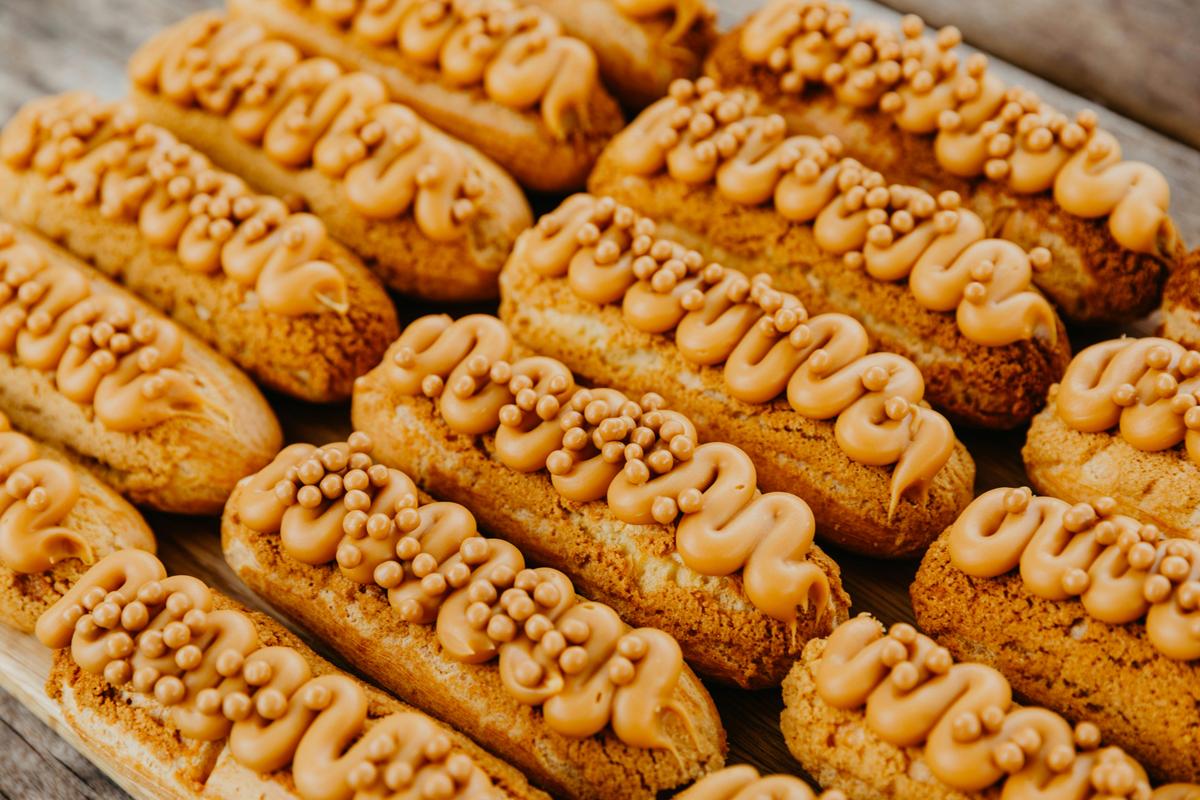 Cubby's salted caramel eclairs