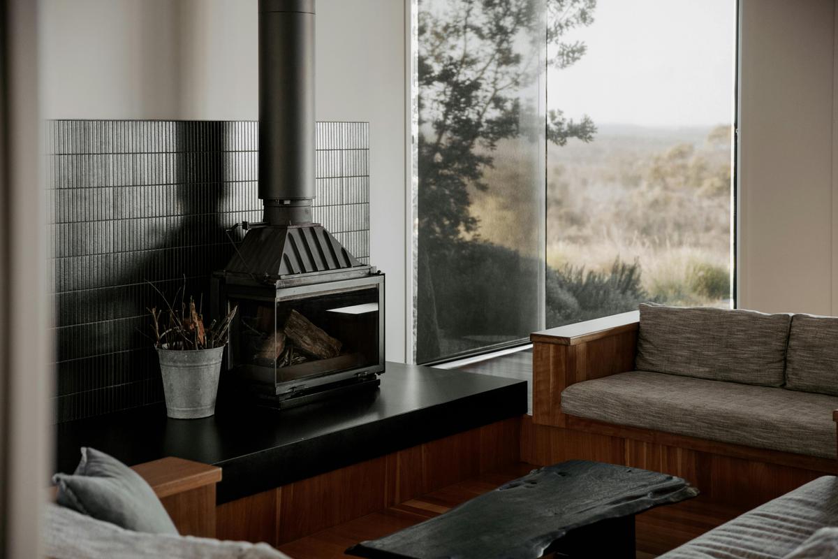 Indoor fire and sunken lounge
