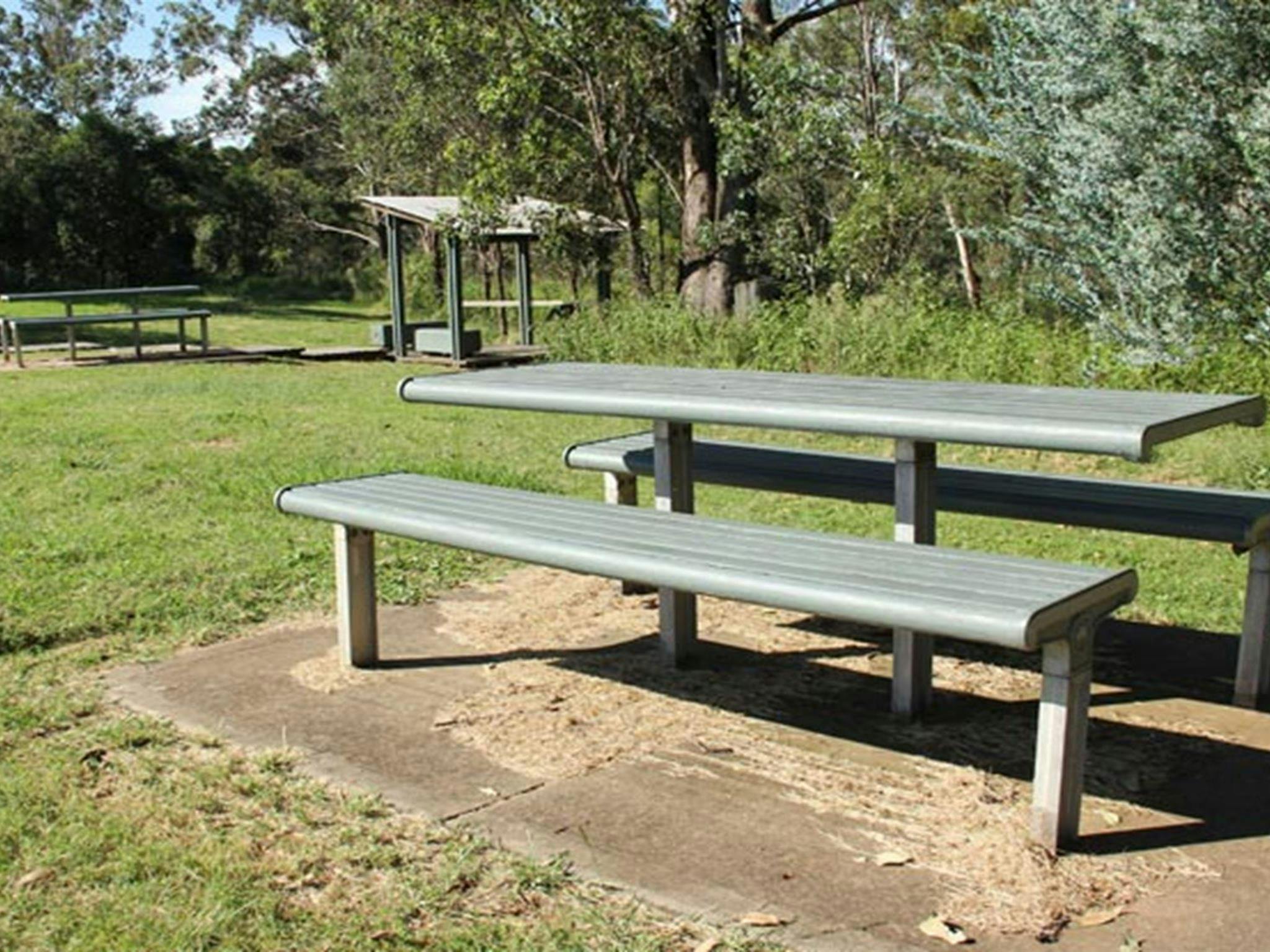 Picnic bench, Leacock Regional Park. Photo: John Spencer &copy; OEH