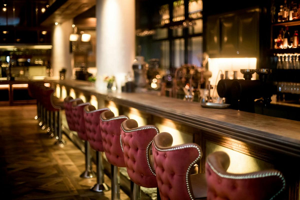 Grab a seat and order a cocktail at The Grounds of the City's bar, Sydney CBD